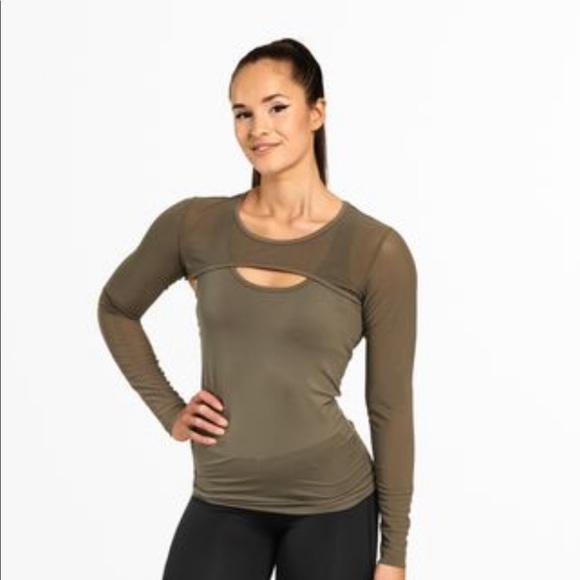 Sheer Long Sleeve Workout Top